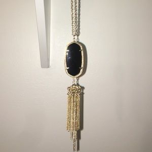 Kendra Scott Rayne Long Necklace: Solid Black